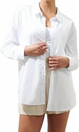 Sugarlips Oversized Button Down Shirt In White