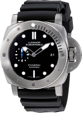 Officine Panerai Pre-owned Panerai Luminor Submersible 1950 Automatic Black Dial Mens Watch PAM01305
