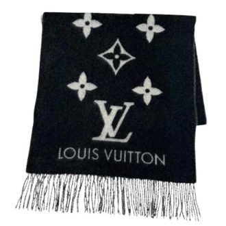 Louis Vuitton Pre-owned Cashmere Stole - Dames - Pre-owned - Zwart - Maat: ONE Size Kasjmier