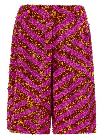 Dries Van Noten Pomy Bis Bermuda Shorts - Purple