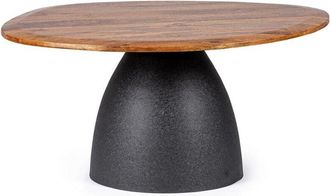 BIZZOTTO Bizzotto - Tavolo rotondo in legno 140 - franklin - Dimensione: D86 - Colore: Grigio scuro