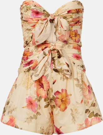 Zimmermann Mahon floral cotton romper
