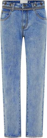 One Teaspoon Jeans Truckers con decorazione - Blu