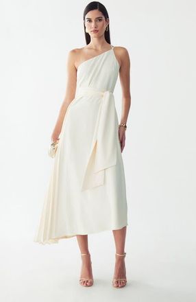 Willa Gloss Midi Dress in Off White at Nordstrom, Size 14