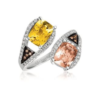 Le Vian Ladies Peach Morganite Rings in 14K Vanilla Gold