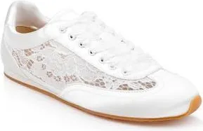 Badgley Mischka Inez Sneaker in Ivory Lace at Nordstrom Rack, Size 9.5
