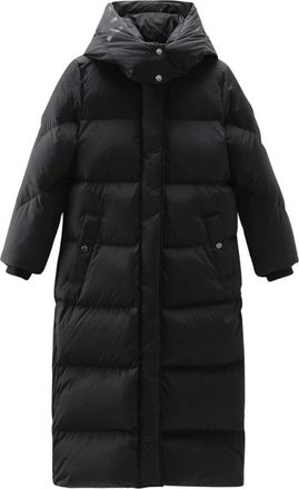 Woolrich Lange Parka - Dames - Dons jassen - Zwart - XS - Jassen