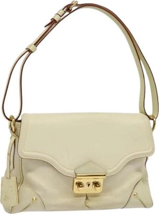 Louis Vuitton Tweedehands leren Louis Vuitton tassen - Dames - Vintage Schoudertas - Wit - ONE Size - Vintage