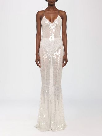 Norma Kamali Abito lungo Norma Kamali con paillettes