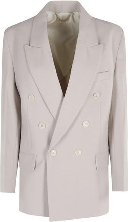 Victoria Beckham Double-breasted Jacket - Dames - Blazers - Beige - 2XS - Jassen