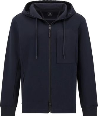 Boggi Milano Hoodies & sweatvesten, Heren, Blauw, XL, Katoen, B Tech Katoenmix Scuba Hoodie