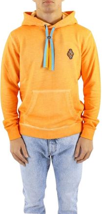 Marcelo Burlon Sunset Cross Hoodie - Heren - Hoodies - Oranje - M - Hoodies & sweatvesten