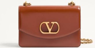 Valentino Garavani Valentino Garavani Vain Shoulder Bag In Shiny Calfskin Wo