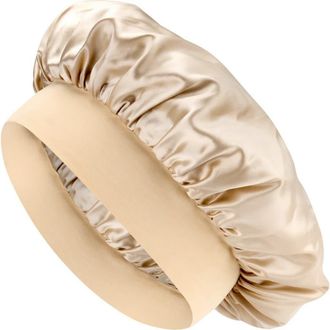 Blissy Halo Silk Bonnet in Champagne at Nordstrom