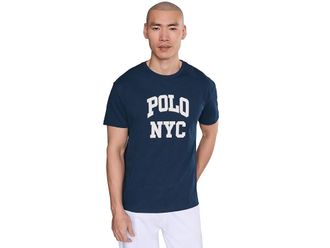 Polo Ralph Lauren Classic Fit Jersey Graphic T-Shirt Mens Clothing Cruise Navy : 2XL, Cotton
