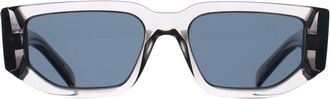 Prada PR09ZS 18S09T transparante asfalt donkergrijze zonnebril