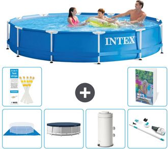 Intex Piscina Con Estructura Redonda - 366x76 Cm - 7-piezas S114