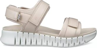 Ecco Womens Gruuv Sol Sandals In Limestone