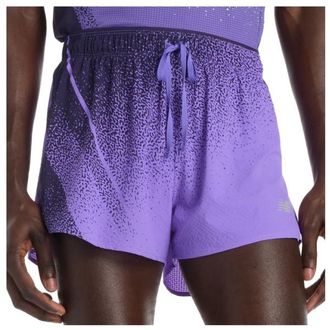 New Balance RC Ultra Light Printed Short 3 Laufshorts f&uuml;r Herren | lila