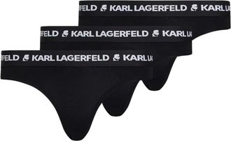 Karl Lagerfeld Ondergoed - Dames - Onderbroek - Zwart - M - Katoen - Ondergoed