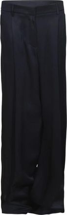 Giorgio Armani Geplooide Zijden Broek - Dames - Wijde Broeken - Zwart - XL - Broeken