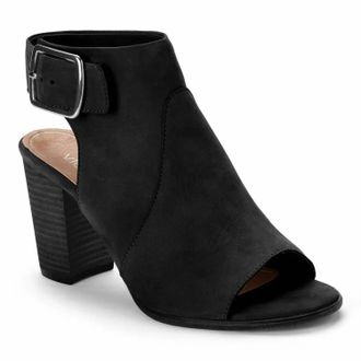 Vionic Womens Blakely Peep Toe Booties In Black