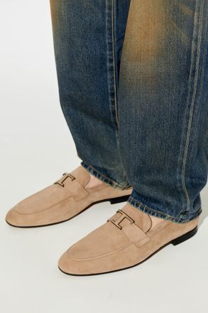 Tod's Timeless Loafers, Mens, Beige