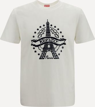 Kenzo Kenzo Eiffel Tower Design cotton T-shirt Male XL
