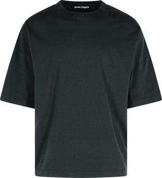 Palm Angels Black Cotton T-shirt