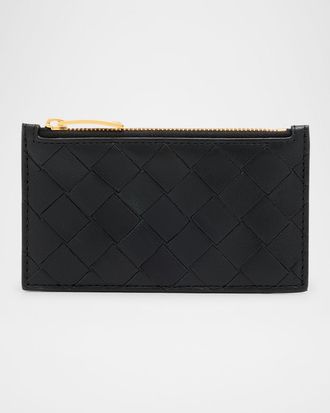 Bottega Veneta Zip Leather Card Case
