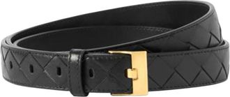 Bottega Veneta Black Woven Belt