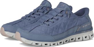 Skechers Glide-Step - At Ease Cozy Fit Hands Free Slip-Ins Womens Shoes Slate : 8.5 B - Medium, Synthetic