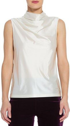 Lyssé Irina Satin Jersey Turtleneck Top