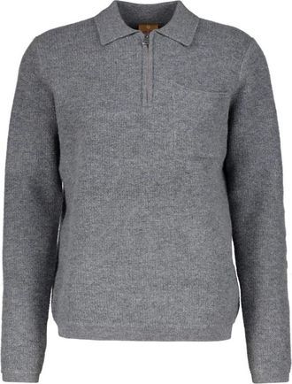 Mos Mosh Trui met ronde hals - Heren - Ronde hals truien - Grijs - S - Truien & Vesten
