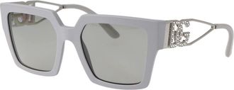 Dolce & Gabbana Stijlvolle zonnebril met 0Dg 4446B ontwerp - Dames - Zonnebrillen - Grijs - 53 MM - Accessoires