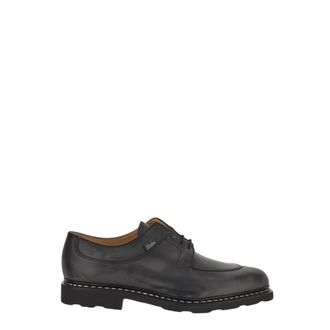 Paraboot Leren Avignon Griff Schoen - Heren - Veterschoenen - Zwart - 44 EU - Leer - Schoenen