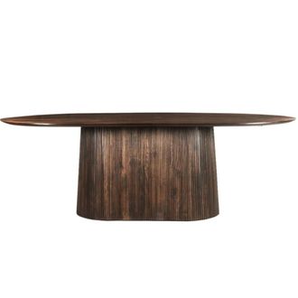 Moloo Mesa de comedor ovalada +12 personas 300 cm marron