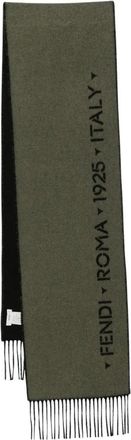 Fendi Stencil Jacq Scarf - Accessories - Hombre - Verde - ONE SIZE