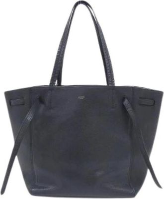 Celine Pre-owned Tote Bags, female, Black, Size: ONE SIZE Pre-owned Cabas Phantom Calf Tote Bag