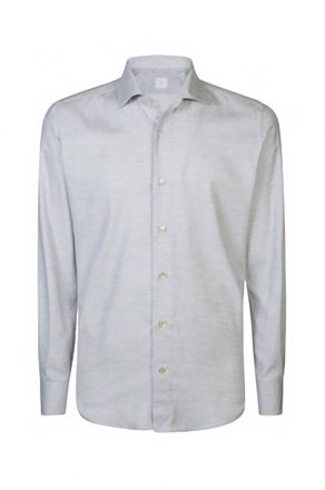 Eleventy Mens Button Down Shirt In Grey