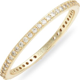 The M Jewelers NY The M Essential Pav&eacute; Band in Gold at Nordstrom, Size 7