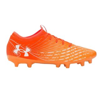 Under Armour Magnetico Select 5 voetbalschoenen voor heren, voor harde ondergrond (Oranje/Wit)