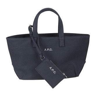 A.P.C. Tote Bags, female, Black, Size: ONE SIZE Le Drummer Toile Small Tote Bag