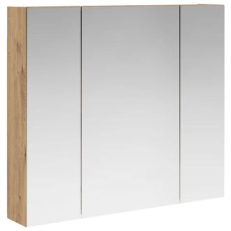 vidaXL Armario Con Espejo De Ba&ntilde;o Roble Artesanal 80 X 14.5 X 70 Cm Vidaxl