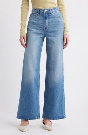 & Other Stories High Waist Wide Leg Jeans in Blue Dusty Light at Nordstrom Rack, Size 10