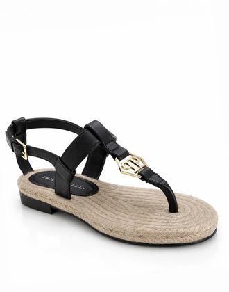 Philipp Plein Platte Sandalen Hexagon