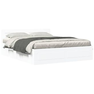 Berkfield Home Bed Frame with Headboard without Mattress White 160x200 cm