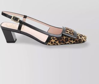 Roger Vivier pony slingback pumps in animal print