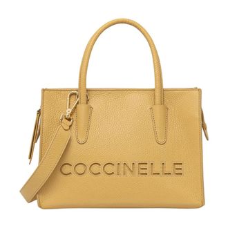 Coccinelle Box Bag - Dames - Shoppers - Geel - ONE Size - Katoen - Tassen