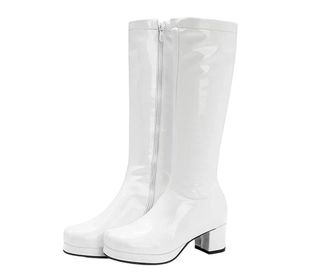 Generic Womens Knee-High Boots Round Toe Heel Pu Big